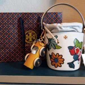 Tory Burch Bucket Bag & Car Charm